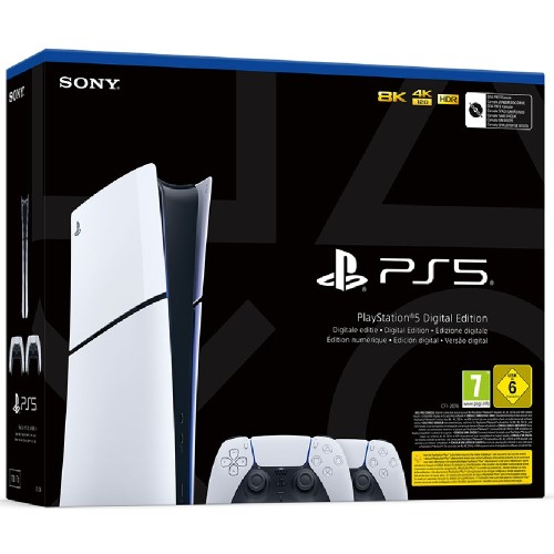 ΚΟΝΣΟΛΑ PS5 SONY D CHASSIS DIGITAL (711719581574) SLIM & DUALSENSE WHITE/BLACK